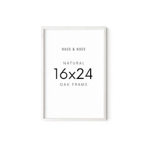 Haus and Hues 16x24 Frame - Set 1 16 x 24 Poster Frame, 16x24 Picture Frame Light Wood, 16x24 Picture Frame, 16x24 Frame Wood