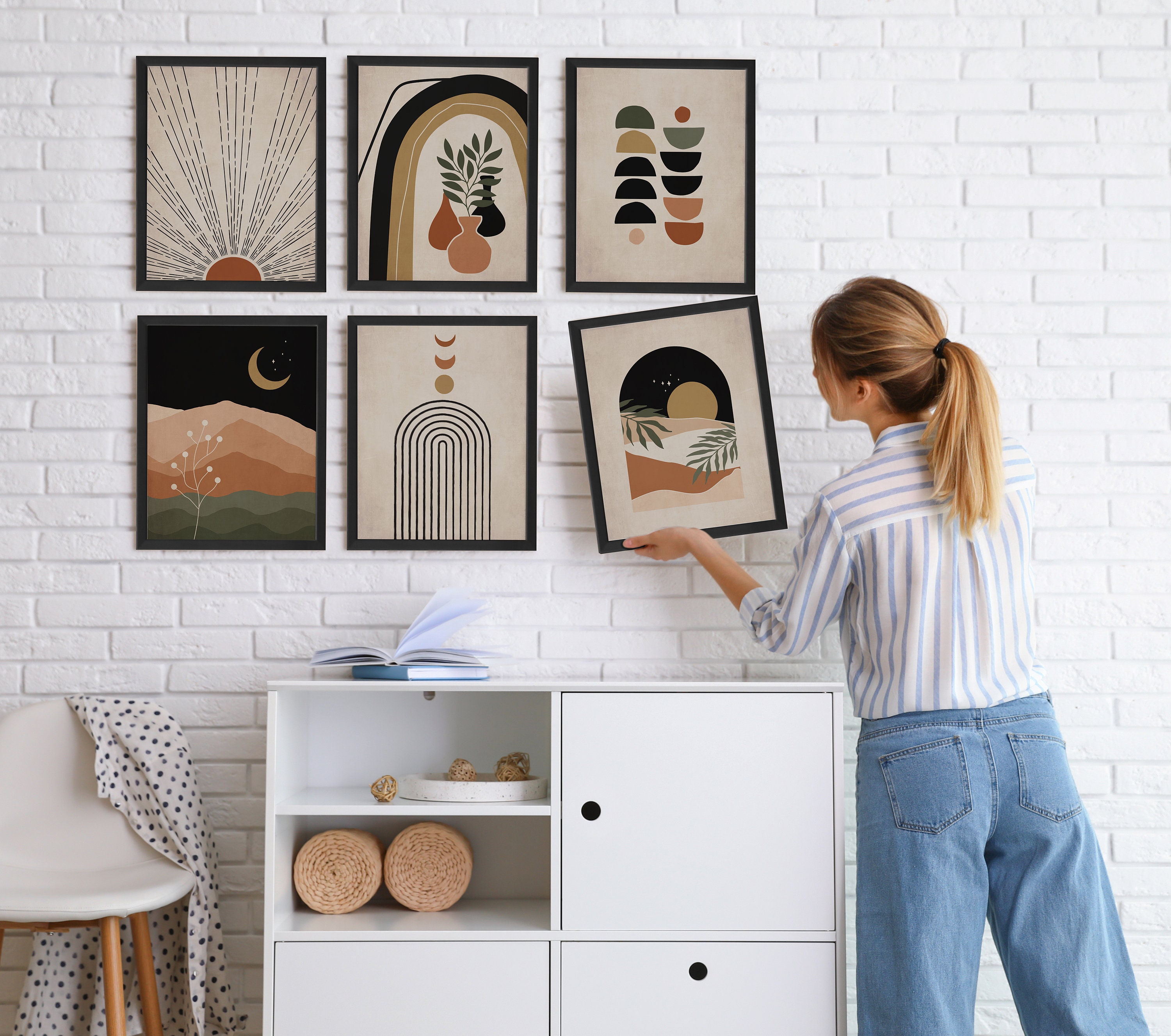 haus and hues modern wall art transforms spaces with vibrant color and ...