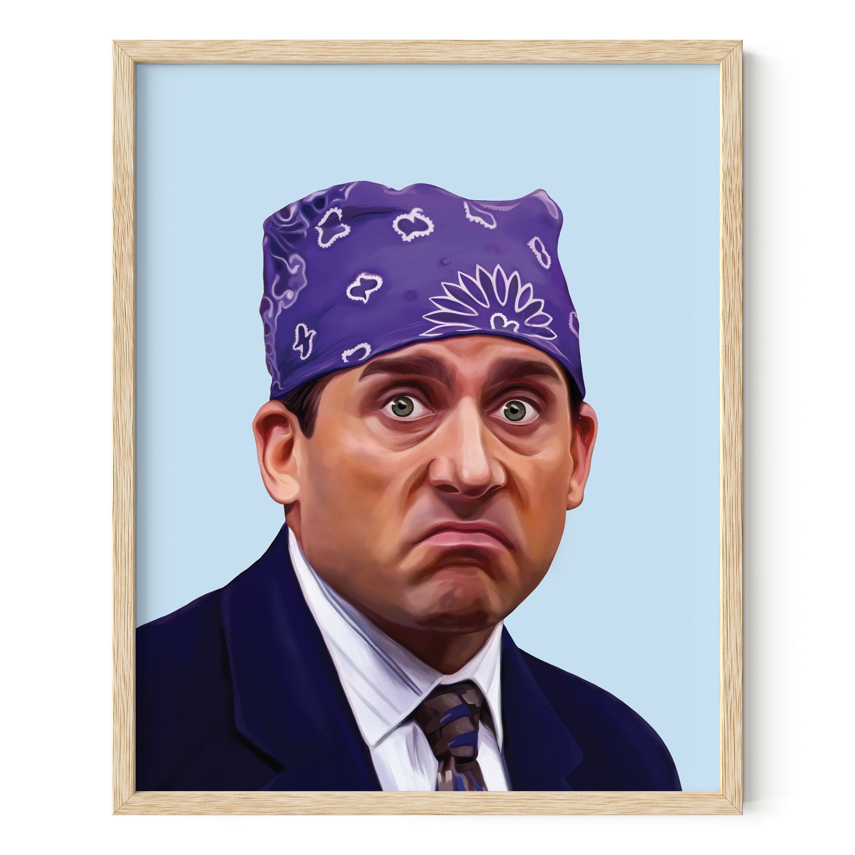 The Office Michael Scott Prison Mike - Magnete Per Lavastoviglie Con Indicatore Pulito/Sporco, Reversibile, Con Piastra Metallica Adesiva, 8,9x5,6 Cm