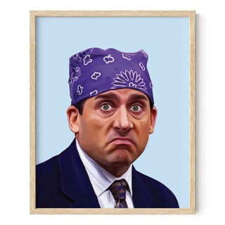 The Office Michael Scott Prison Mike - Magnete Per Lavastoviglie Con Indicatore Pulito/Sporco, Reversibile, Con Piastra Metallica Adesiva, 8,9x5,6 Cm