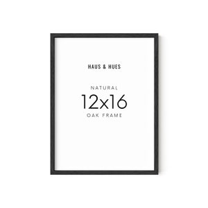 Haus and Hues 12x16 Poster Frames – Frame for Wall Art, Frame For Poster, 12 x 16 Frame Wood Art Frames 12x16 Matted Frame Wood Poster Frame