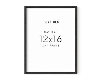 Haus and Hues 12x16 Poster Frames – Frame for Wall Art, Frame For Poster, 12 x 16 Frame Wood Art Frames 12x16 Matted Frame Wood Poster Frame