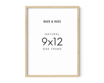 Haus and Hues 9x12 Beige Picture Frame - 9 X 12 Frame Wooden Picture Frames for Crafts, 9x12 Frame Wood Picture Frames