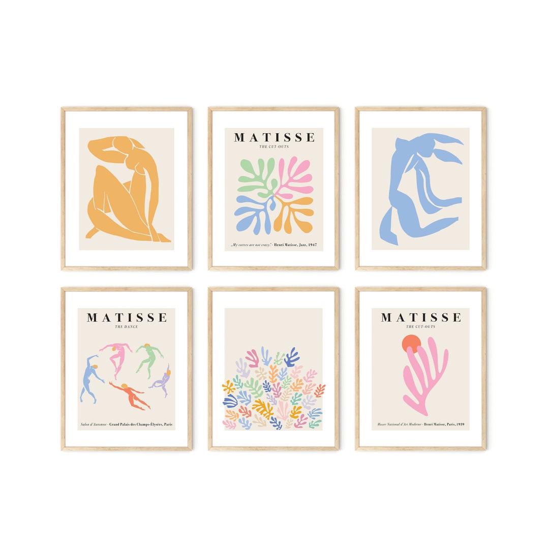 Haus and Hues Matisse Poster Set Minimalist Poster Set Etsy