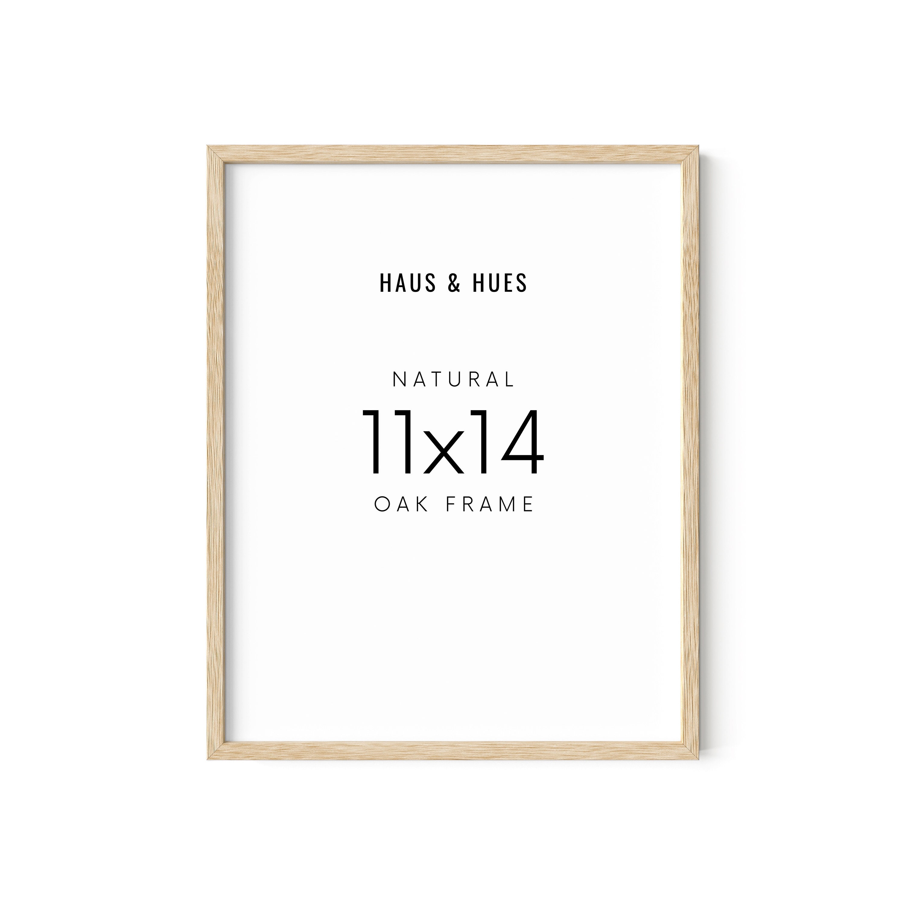Haus and Hues 11x14 Frame Set, 11x14 Wood Frame, 11x14 Picture Frame Wood, 11x14 Frame Pack, 11x14 Picture Frame Set, Oak Wood