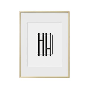 Haus and Hues Metal Picture Frame with Glass and Mat