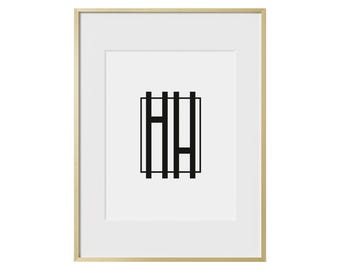 Haus and Hues Metal Picture Frame with Glass and Mat