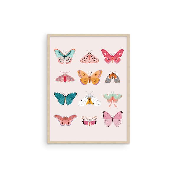 Haus and Hues Vintage Butterfly Posters & Butterfly Prints - Butterfly Poster Vintage Butterfly Art Wall Decor  Butterfly Art Prints