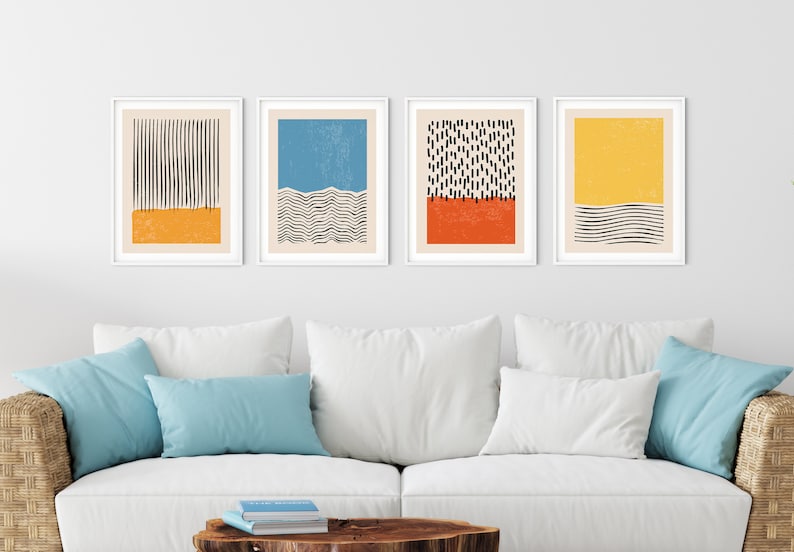 Haus and Hues Modern Abstract Wall Art Prints Modern Prints Etsy