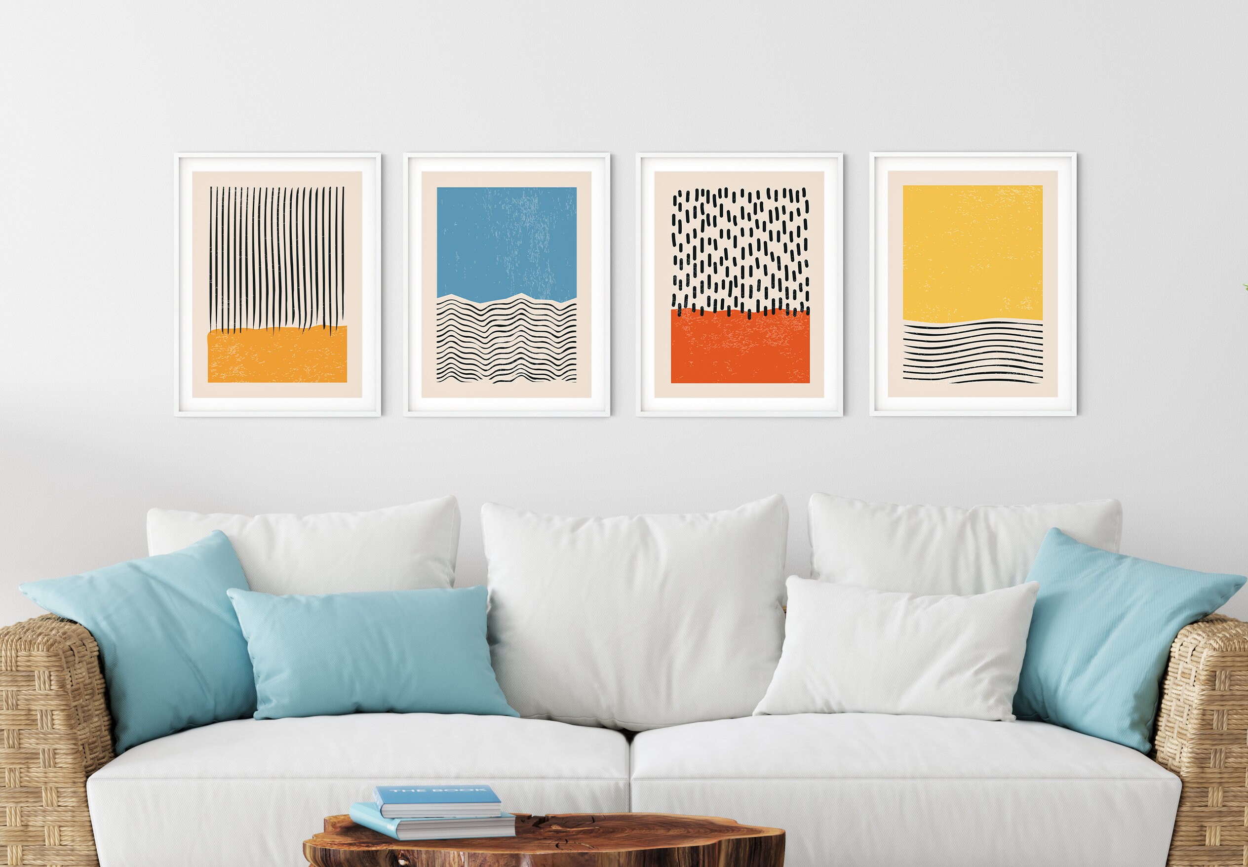 Haus and Hues Modern Abstract Wall Art Prints Modern Prints Etsy België