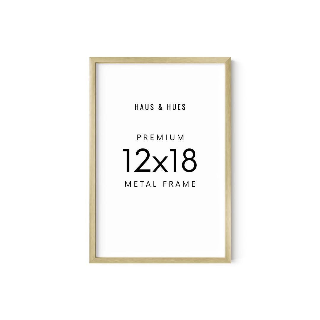 HAUS AND HUES 12x18 Gold Metal Picture Frames - Features Premium ...