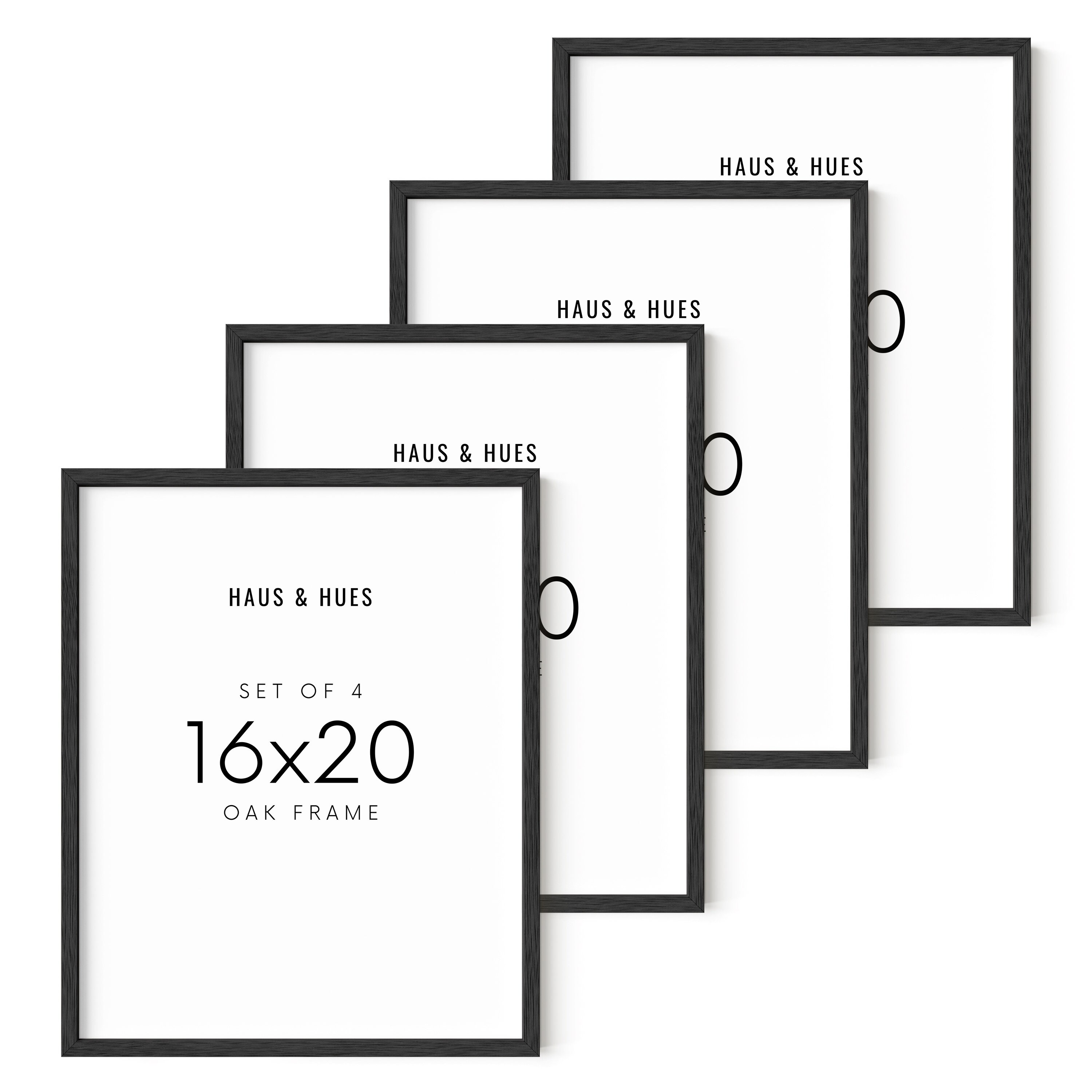 Haus and Hues 16x20 Frames Set of 3 - White Picture Frames Pack