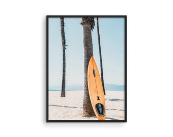 Haus and Hues Surf Art and Beach Pictures Wall Art - Palm Trees Poster California Wall Art | California Palm Trees Wall Art Surf Wall Art