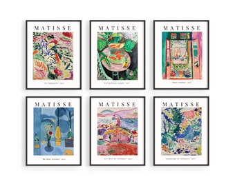 Matisse Art Print Set, Impressionist Exhibition Posters