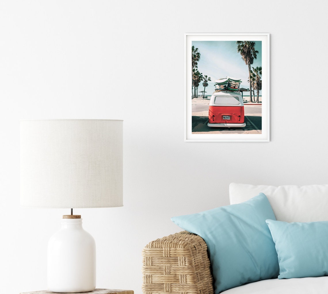 Vintage Beach Wall Art and Surf Decor by Haus and Hues Etsy