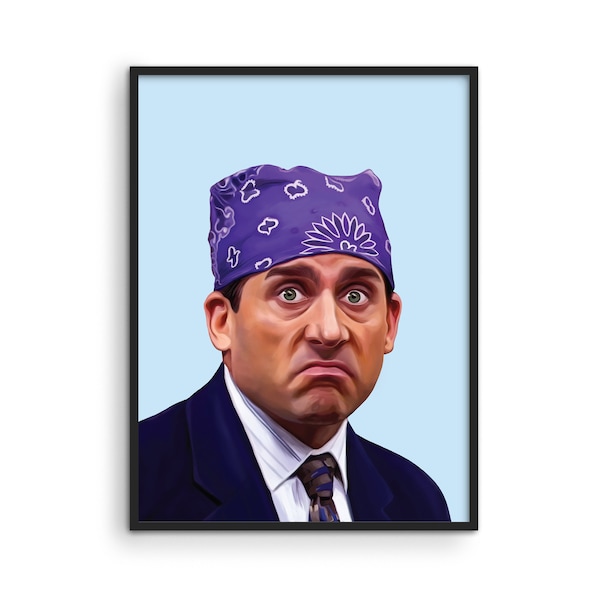 Haus and Hues Michael Scott The Office Poster - The Office Merchandise Wall Art Poster Prison Mike The Office Meme Poster