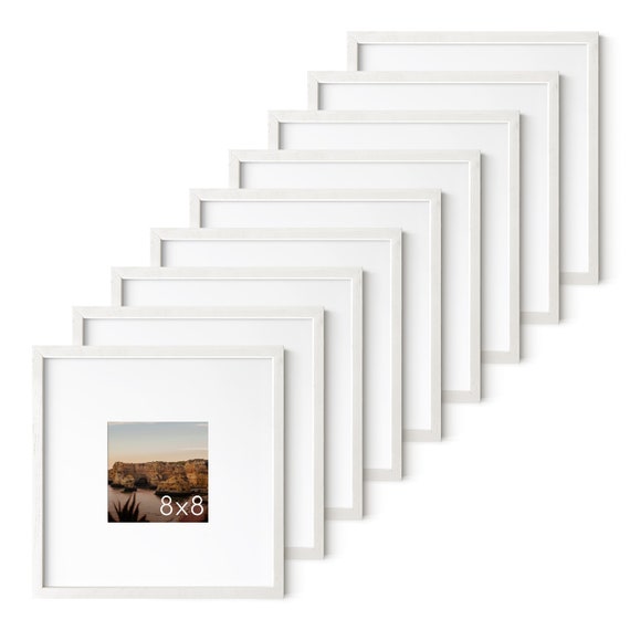 Haus and Hues 8x8 Frames square Frames White Picture Frames, 8x8