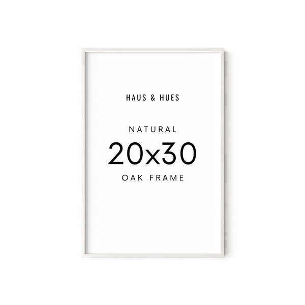 HAUS AND HUES 20 x 30 Frame Set of 1-20 By 30 Picture Frame, 20x30 Poster Frame Wood, Big 20 Inch x 30 Inch Frame, Natural 30x20 Frame