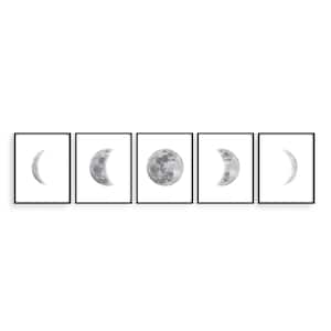 Haus and Hues Phases of the Moon Wall Decor - Set of 5 Moon Phases Prints Moon Phases Wall Art for Bedroom | Moon Phases
