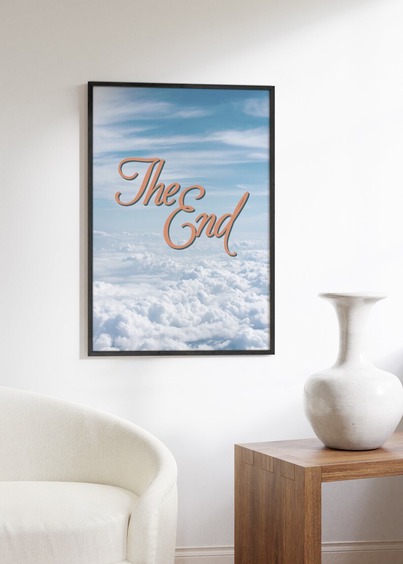Retro Posters Blue Sky Poster By Haus and Hues Wall Prints for Bedroom Aesthetic Posters for Dorm Room for Girls Teen image 4