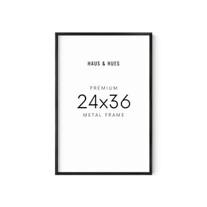 Haus and Hues 24x36 Poster Frame Black-  24 By 36 Inch Frame Black Poster Frame, 24x36 Inch Poster Frame, 24x36 Black (Black Aluminum Frame)