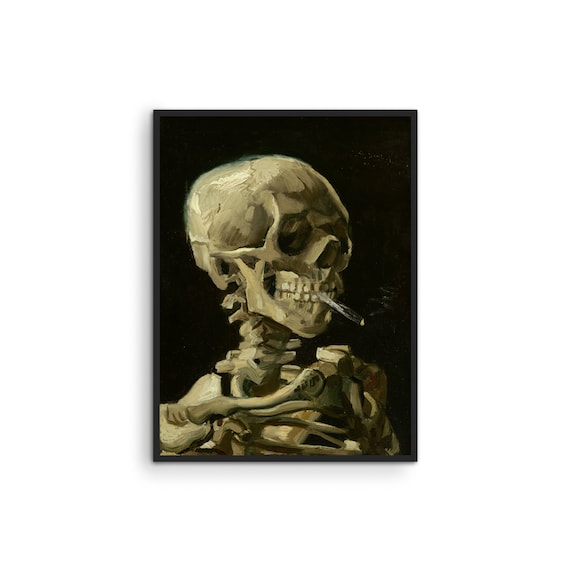 skeleton smoking cigarette poster Skeleton Smoking 1