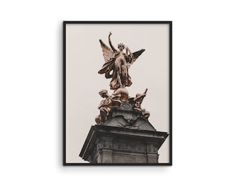 Winged Victory Statue Print - Dark Academia Vintage Wall Art
