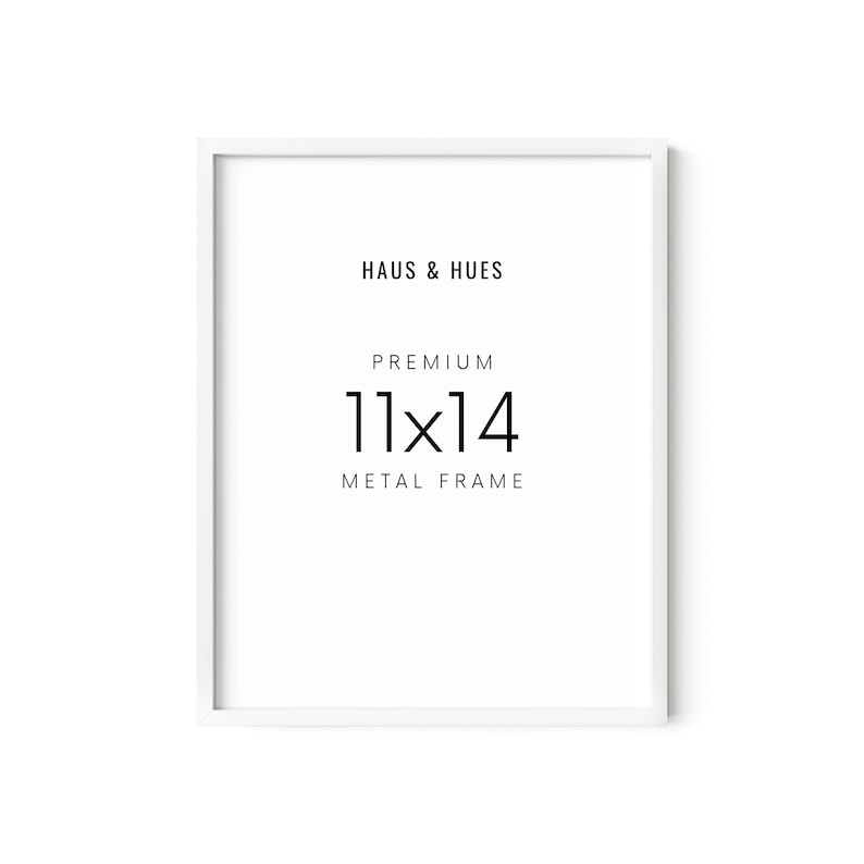 Haus and Hues 11x14 White Aluminum Picture Frame - Etsy