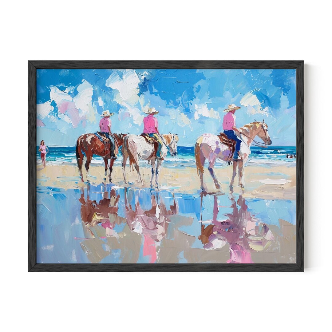 HAUS AND HUES Coastal Cowgirl Room Decor - Retro Coastal Cowboy Decor ...