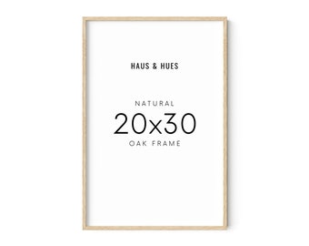 Haus and Hues 20 x 30 Frame Set of 1 - 20 By 30 Picture Frame, 20x30 Poster Frame Wood, Big 20 Inch x 30 Inch Frame