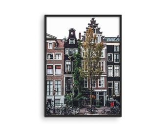 Amsterdam Print Vintage City Posters - By Haus & Hues | Amsterdam Printing Retro Vintage Travel Posters Travel Art