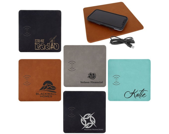 Personalized Phone Charging Mat, Your Choice of Image/Words, Laser Engraved, Custom Phone Charging Mat, Corporate Gifts, Engraved Mens Gifts