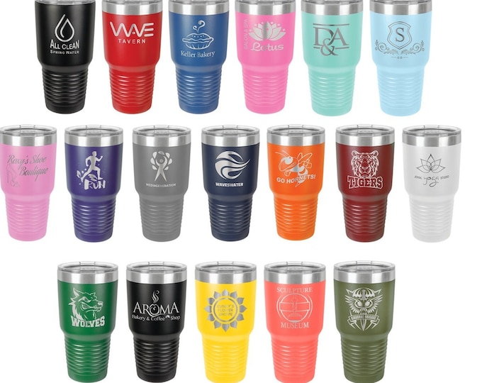Laser Engraved Travel Mugs, Your Choice of Image/Words, 30 oz. Polar Camel, Insulated, Stainless Steel, Personalized Travel Mugs
