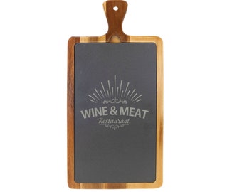 Cutting Boards Your Choice Of Wordsimage Custom Slate Cheese Board Custom Table Mat Personalized Slate Table Matcheese Board Engraved Cheese Board Home Living
