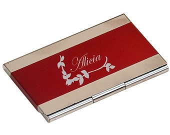 Custom Order for Katie - 9 Red Business Card Holders