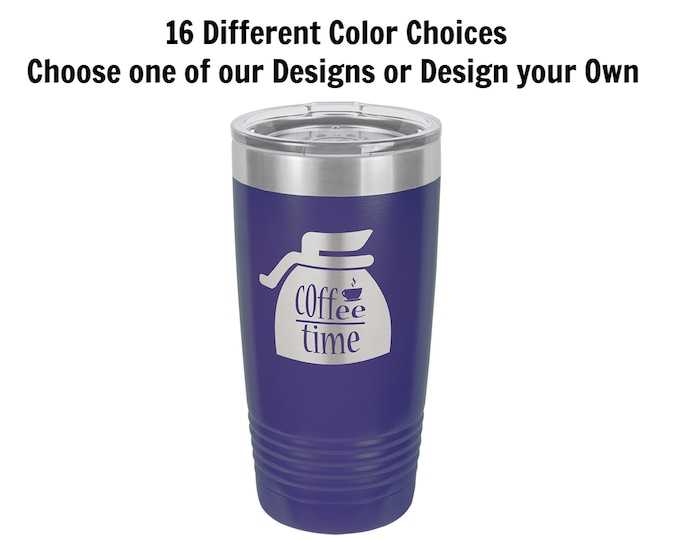 Personalized Travel Mugs, Your Choice of Image/Words, 20 oz. Insulated, Yeti Style, Stainless Steel, Custom Travel Mugs,Engraved Travel Mugs