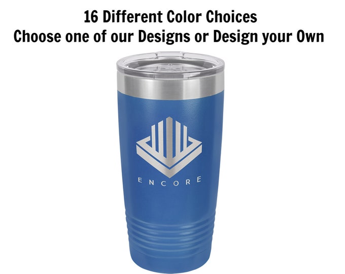 Personalized Travel Mugs, Your Choice of Image/Words, 20 oz. Insulated, Stainless Steel, Custom Travel Mugs,Engraved Travel Mugs