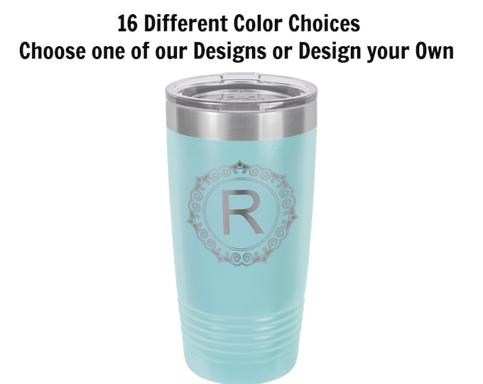 Personalized Travel Mugs, Your Choice of Image/Words, 20 oz. Insulated, Yeti Style, Stainless Steel, Custom Travel Mugs,Engraved Travel Mugs