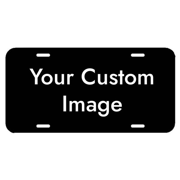 Custom Image License Plate, Your Custom Image  - We Engrave it, Corporate License Plates, Laser Engraved License Plates, Business Logo Plate