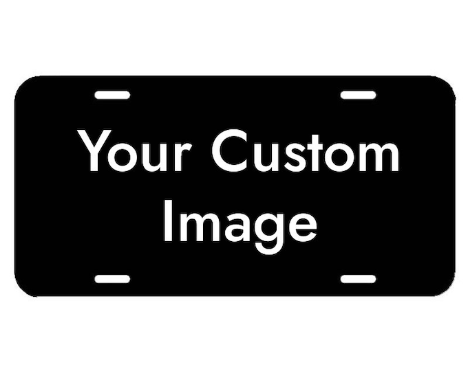 Custom Image License Plate, Your Custom Image  - We Engrave it, Corporate License Plates, Laser Engraved License Plates, Business Logo Plate