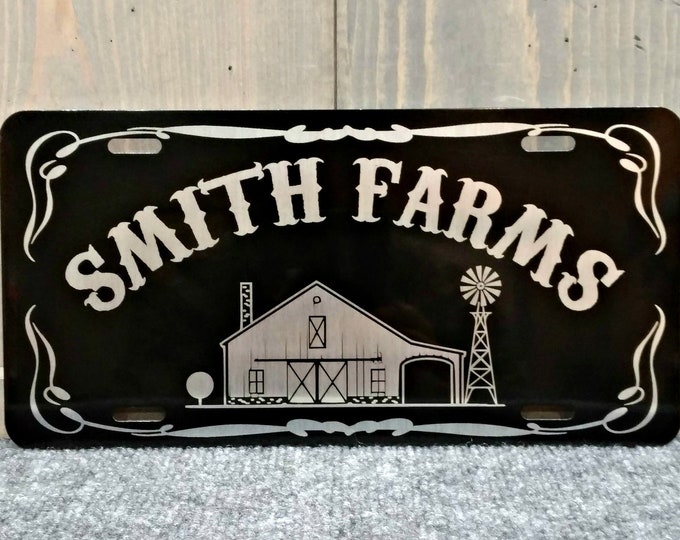 Personalized License Plate, Your Choice of Image/Words, Custom License Plate, Laser Engraved License Plate, Vanity Plates, Corporate Gifts