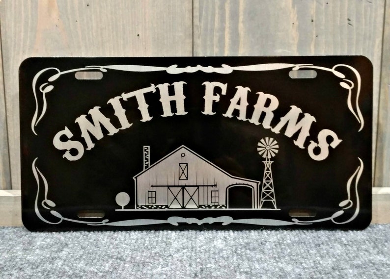 Personalized License Plate Your Choice of Image/words Custom Etsy