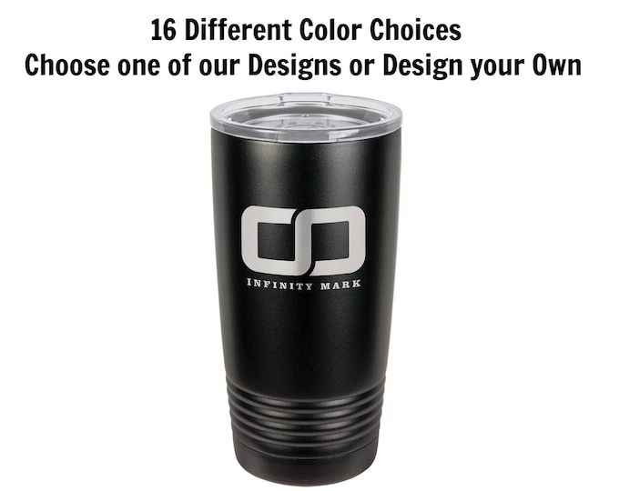 Personalized Travel Mugs, Your Choice of Image/Words, 20 oz. Insulated, Stainless Steel, Custom Travel Mugs,Engraved Travel Mugs