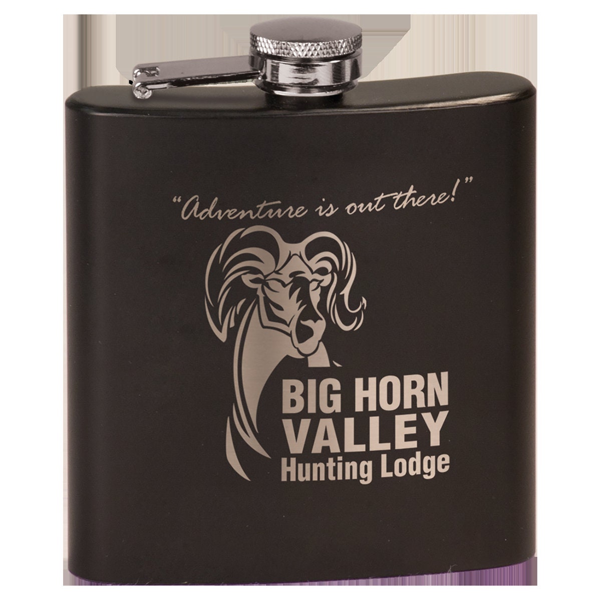 Personalized Matte Black Flask, Your Choice of Image/Words, Custom ...