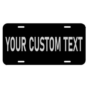 Custom License Plate, Your TEXT/IMAGE - We ENGRAVE it - Laser Engraved License Plates - Vanity License Plates - Custom Image License Plates