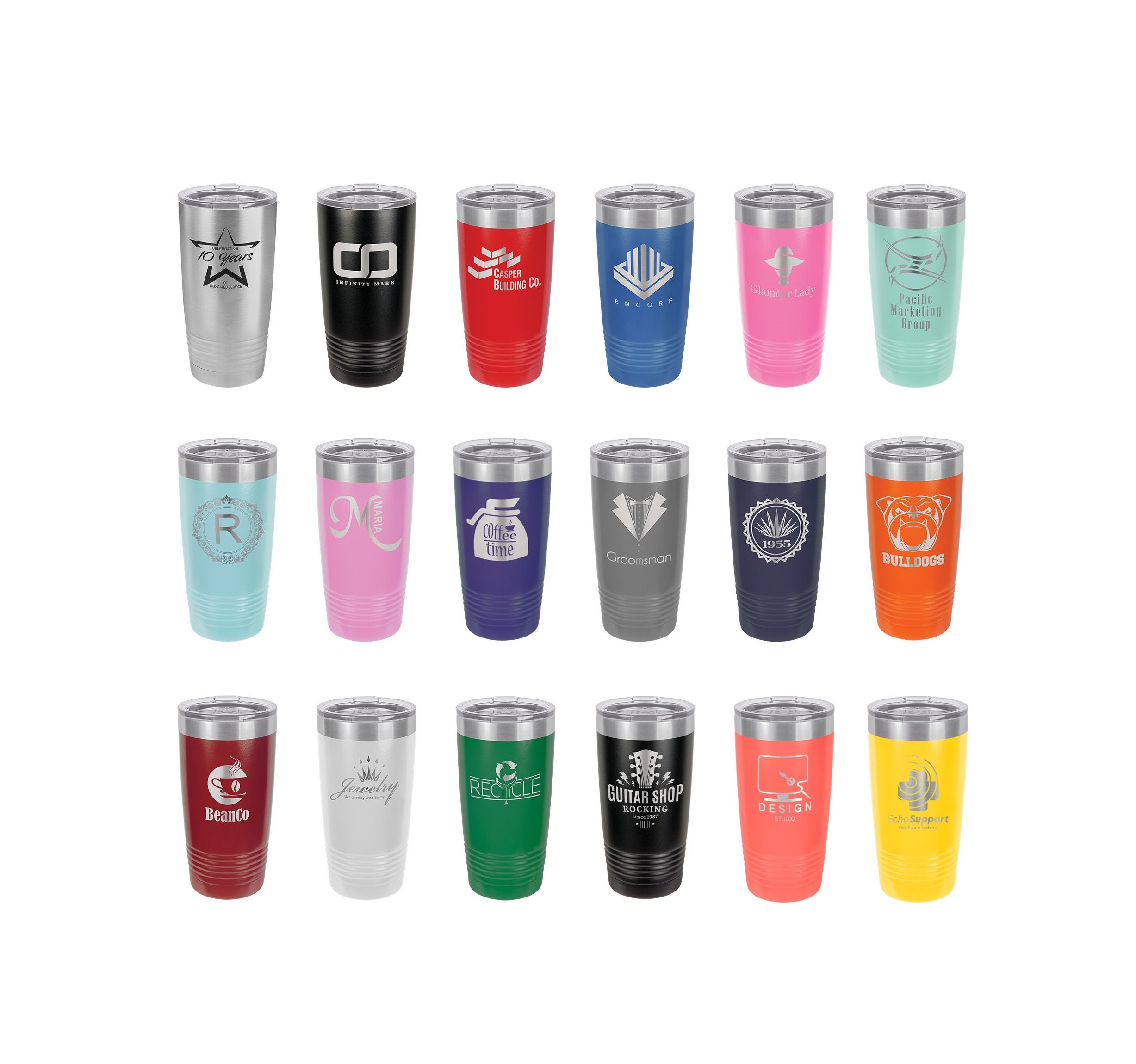 personalized thermal travel mugs