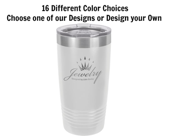 Personalized Travel Mugs, Your Choice of Image/Words, 20 oz. Insulated, Stainless Steel, Custom Travel Mugs,Engraved Travel Mugs
