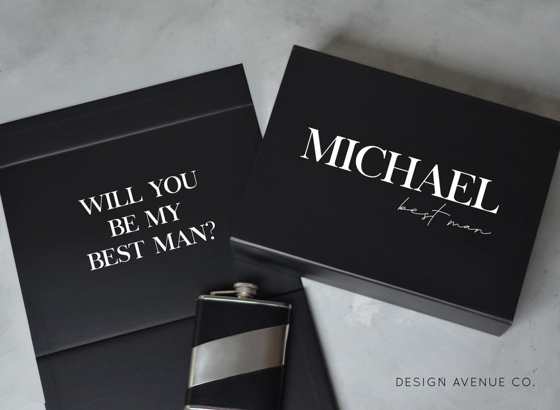 Personalised Best Man Proposal Gift Box Groomsmen Best Man