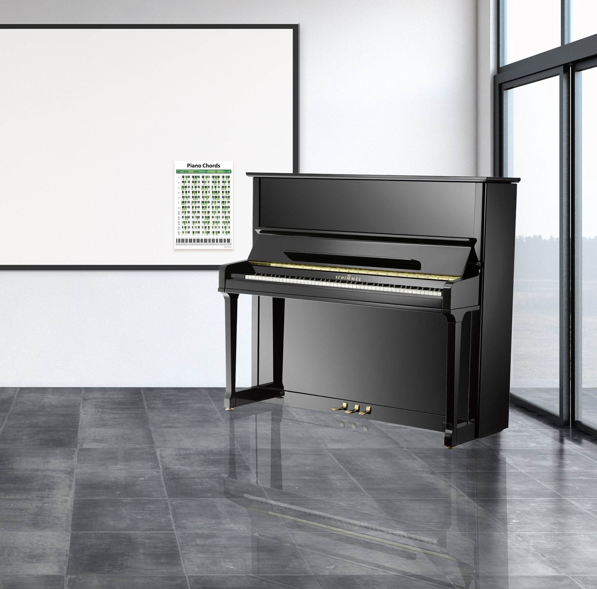 Piano Chords Chart Poster thumbnail 5