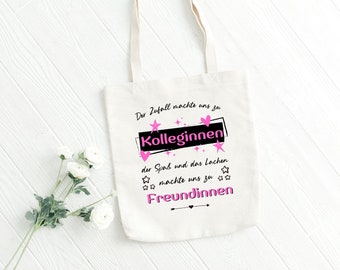 Bag colleagues become friends fabric bag gift farewell gift colleague sayings new job carrying bag